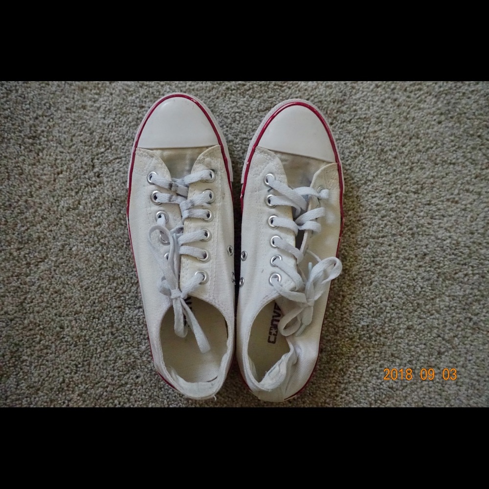 White Low Top Converse